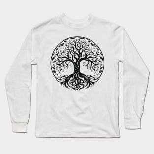 Tree Nature Life Wonder Earth Vector Graphic Long Sleeve T-Shirt